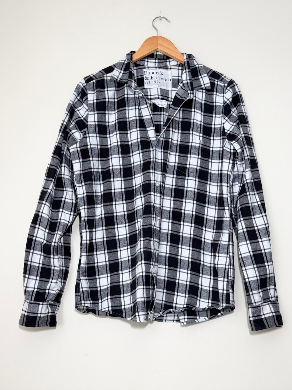 Frank & Eileen Barry Plaid Flannel Shirt Button Down